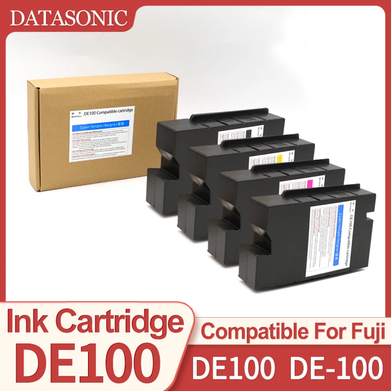 New DE-100 Ink Cartridge DryLab Printer Compatible For Fuji Frontier DE100 DE-100 DE 100 Printer With chip Color 1pcs~4pcs