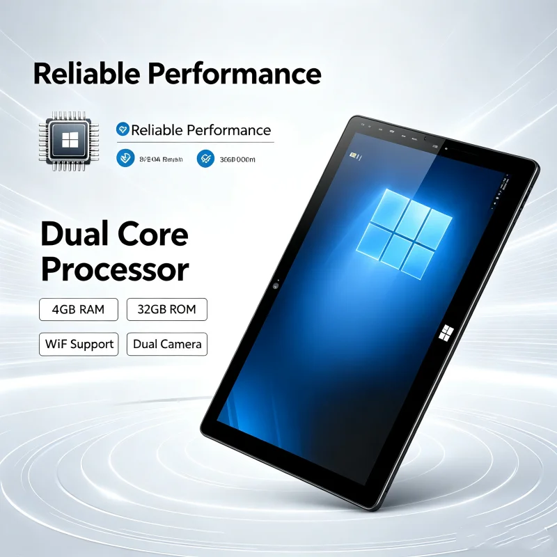 10.1 INCH 4GB RAM 64GB ROM T10 DS102 WINDOWS 10 Tablet PC 1280*800 IPS Screen WIFI Dual Core Dual Camera