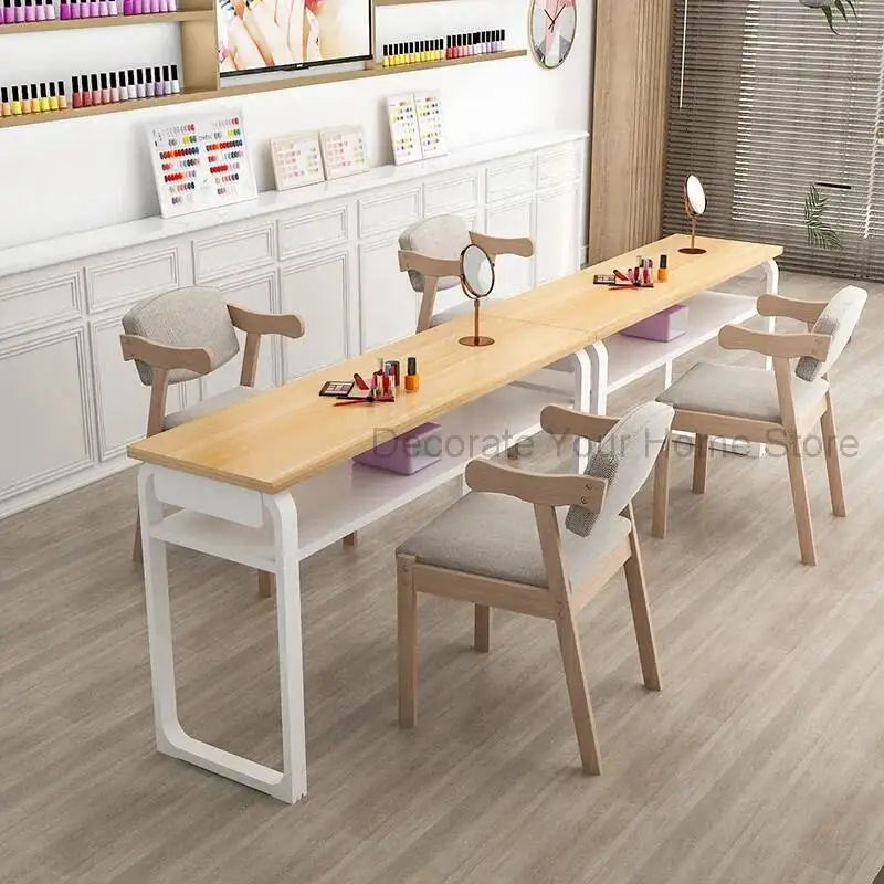 

Desk Nail Tables Wood Makeup Professional Simple Cheap Salon Nail Tables Living Room Nageltisch Schmincktisch Pedicure Furniture