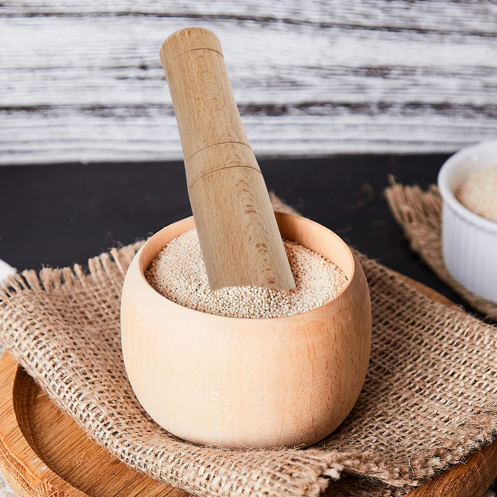

Wooden Pickle Sticks 18CM Random Color Mason Jar Utensil Garlic Masher Food Crusher Manual Rod Pestle