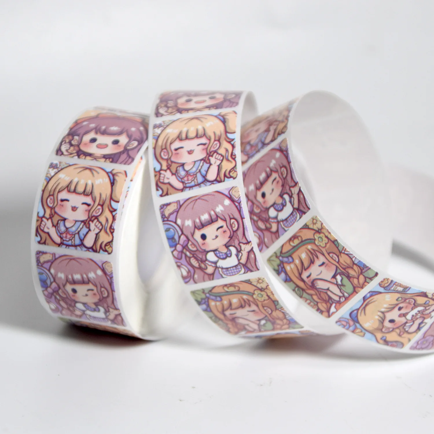 

500 Cartoon Cute Pretty Comic Girl Stickers Handmade DIY Custom Self-adhesive luggage Book Party Toy Decoration Stickers