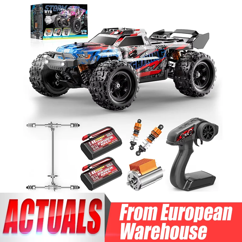 Womaqu 18-51 Ferngesteuertes Auto Spielzeug, Outdoor RC Auto 4WD Hochgeschwindigkeit 36 km/h, Funkgesteuertes Auto 4x4 Wasserdicht mit 2 wiederaufladbaren 1300mAh Batterien, Kinder-Weihnachtsgeschenk