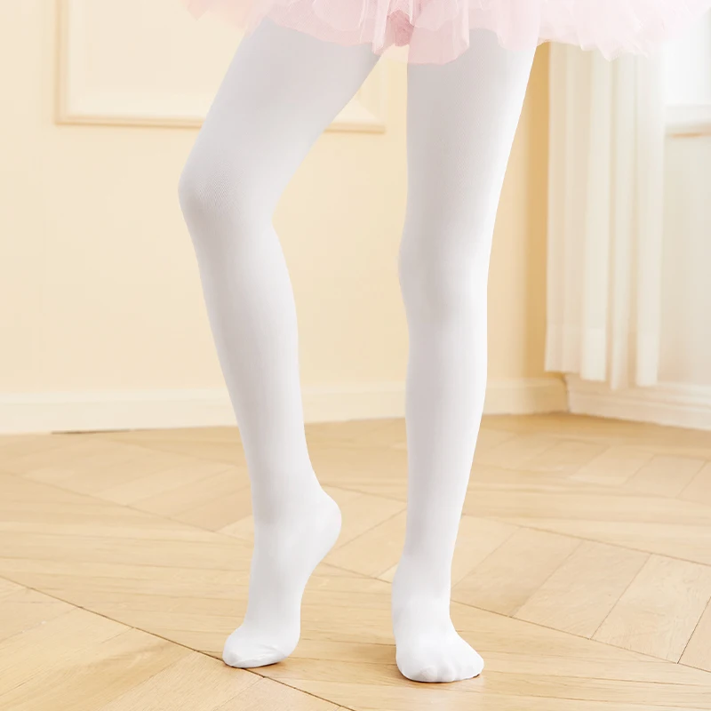 Collants de ballet élastiques pour filles, collants de danse pour tout-petits, leggings de ballet à pieds, collants de gymnastique, 60D