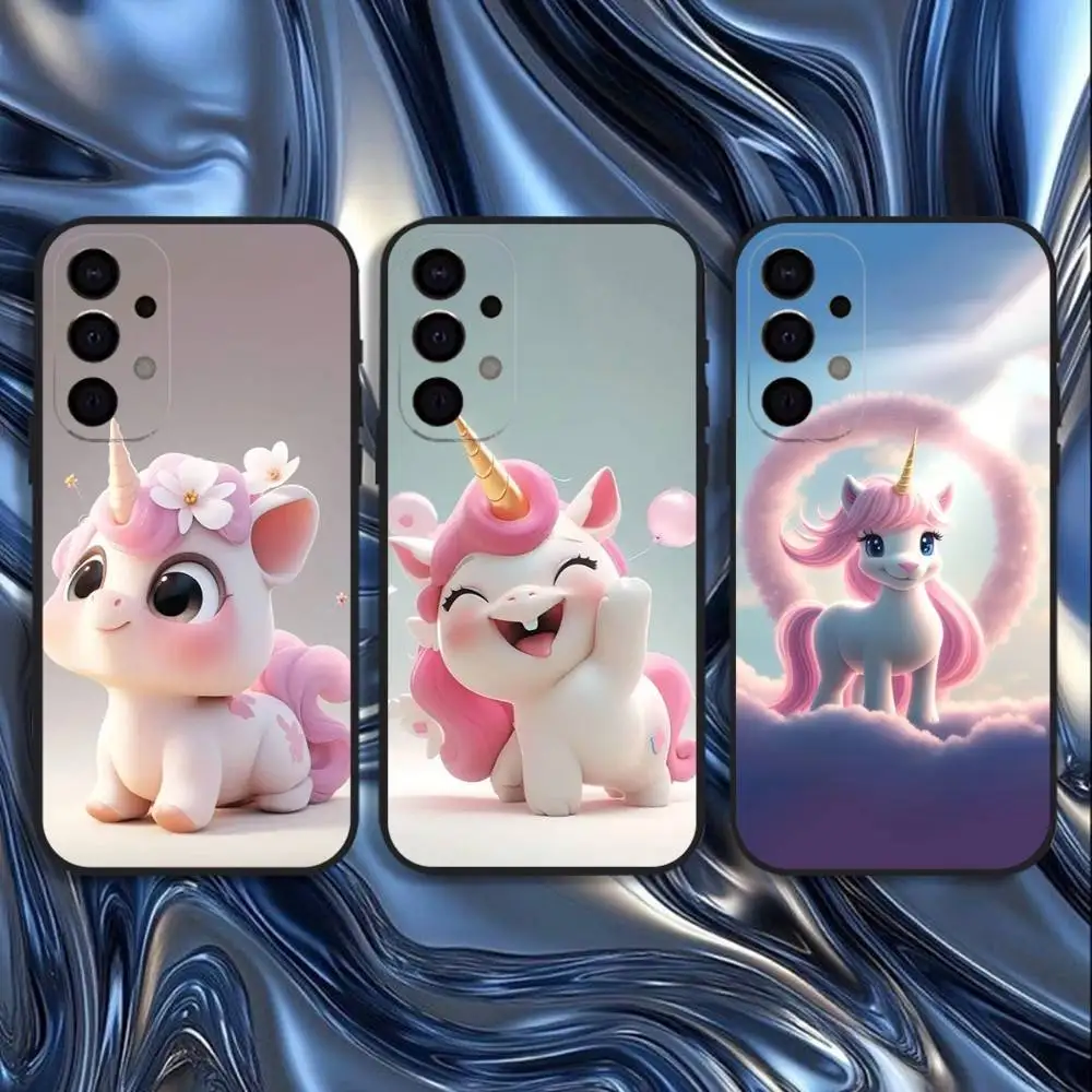 

Cute Unicorn Rainbows Phone Case For Samsung S25,S24,S21,S22,S23,S30,Ultra,S20,Plus,Fe,Lite,5G Black Cover