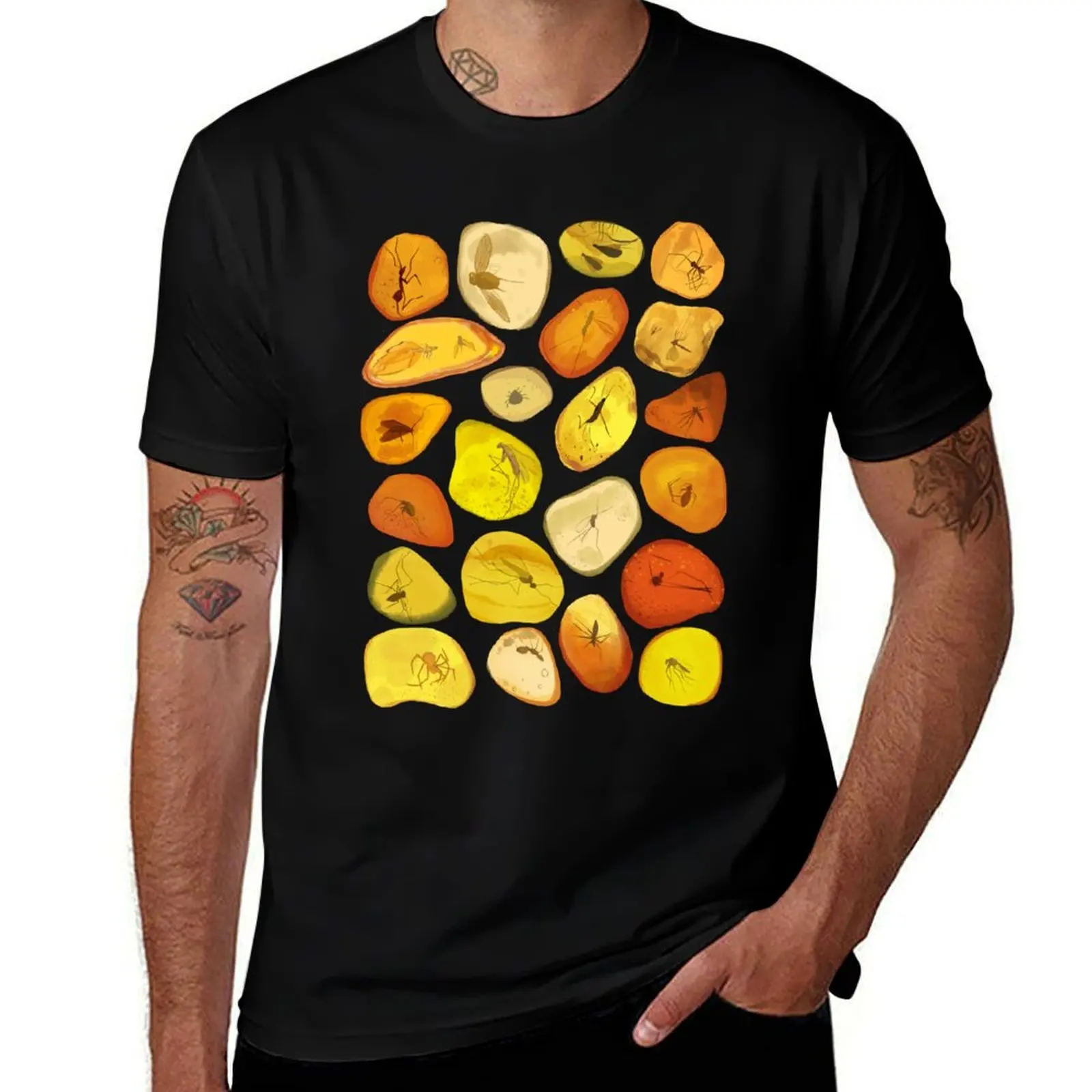 Insects in Amber T-Shirt Outdoor Sports Lightweight Tee T-Shirt