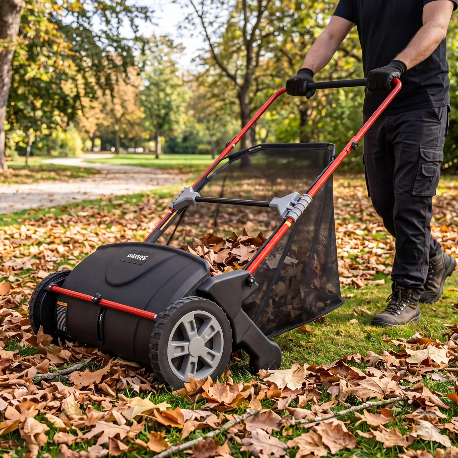 Push Lawn Leaf Sweeper, 21