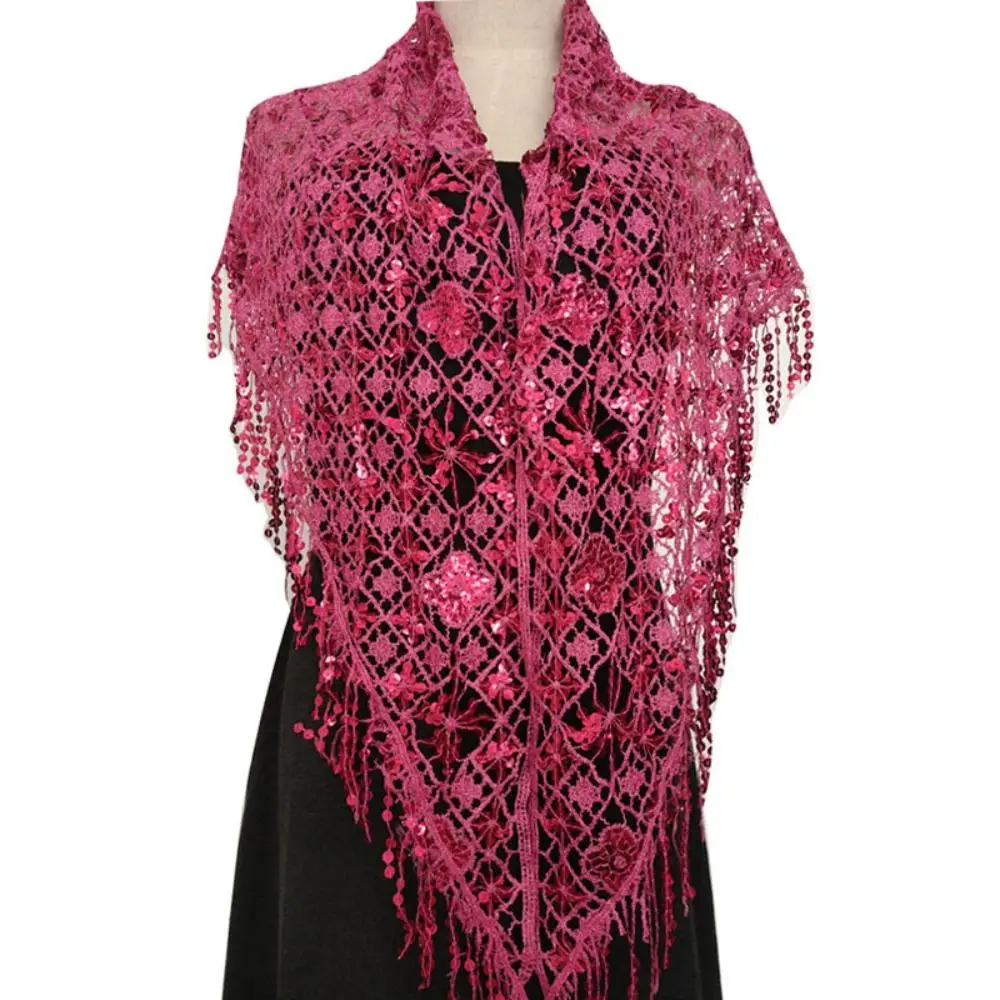 حفلة الترتر الترتر شرابة شالات الرؤوس شرابات مثلث شال متعدد الألوان الجوف خارج الرقص الشرقي وشاح الرقص الشرقي حزام