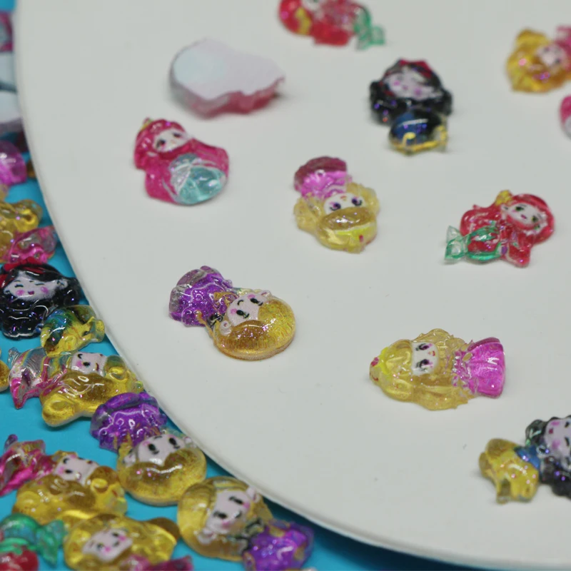 30pcs Cute Princes Flat Back Resin Cabochons Scrapbooking DIY Jewelry Craft Decoration Accessorie