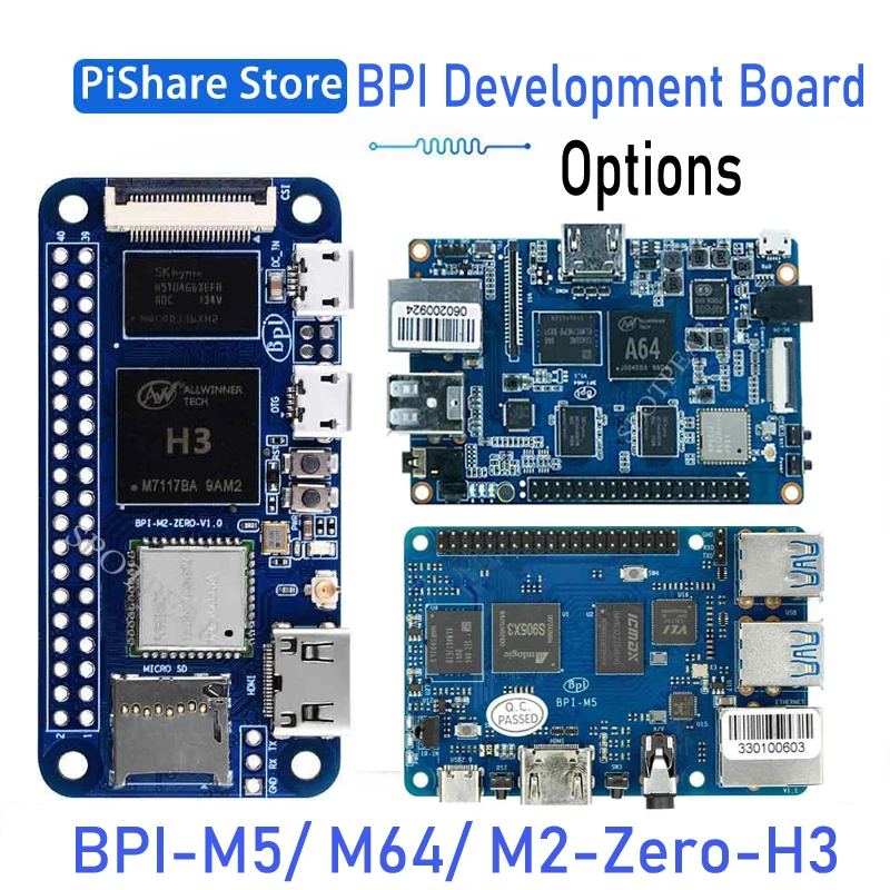 

Опции макетной платы Banana Pi BPI M2-Zero-H3/BPI-M5/BPI-M64