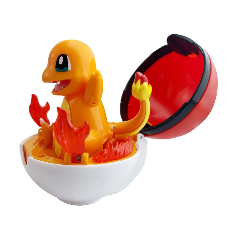 Pokemon Figur Bulbasaur Eevee Charmander Squirtle Pikachu Piplup Cubone Mimikyu Jigglypuff Pokeball Spielzeug Ornament Puppe – Detail 24