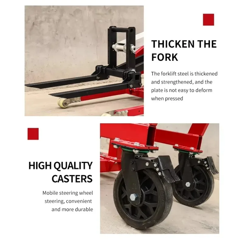 Multi-function Electric Mini Forklift Articulated arm Loader Portable Warehouse transporter Hand push Hydraulic Lift truck