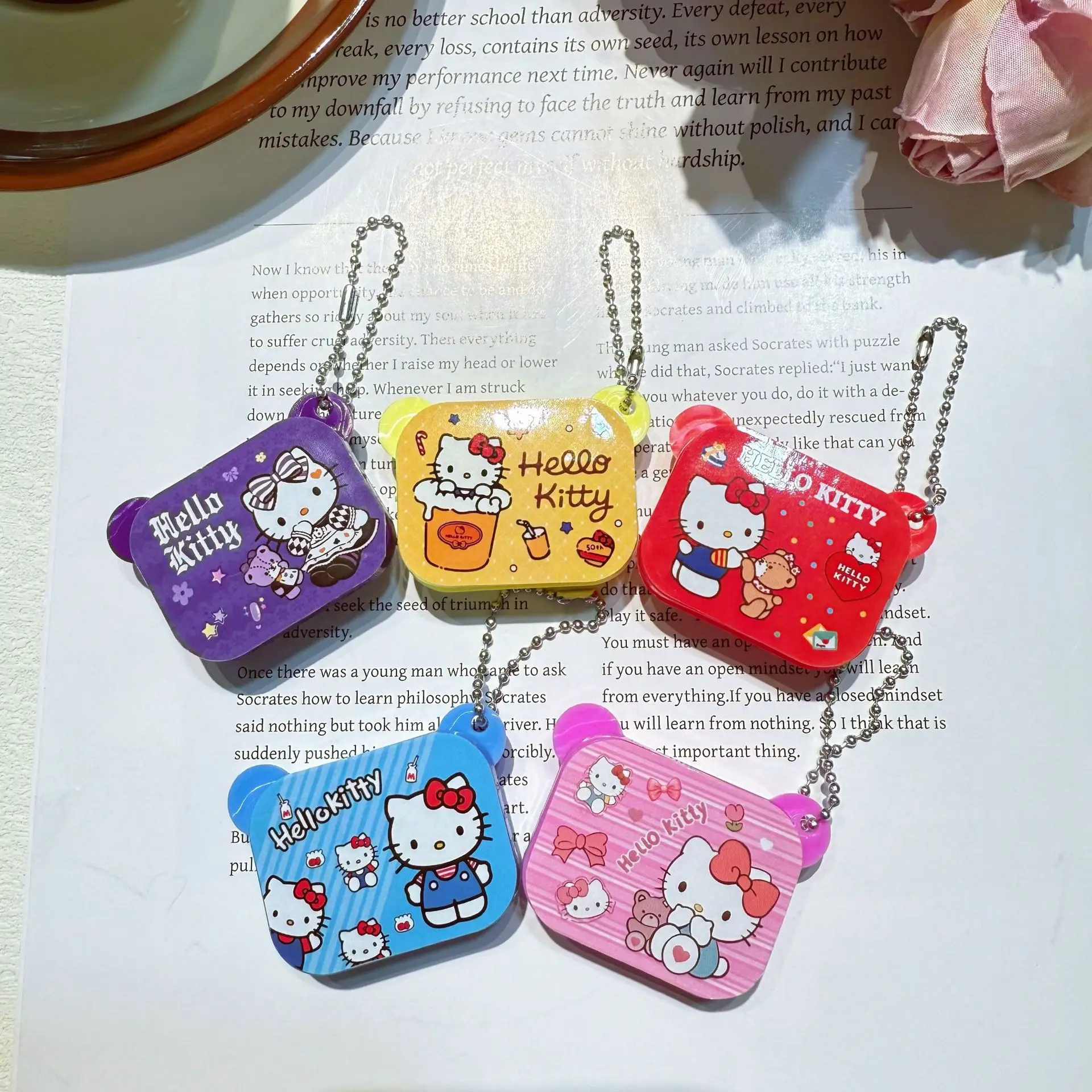 Photography Lighting For Food - Miniature Hello Kitty Bento Box Keychain