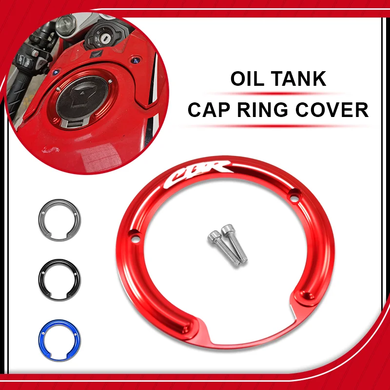 

New cbr650r cbr650f cbr400r Motorcycle Fuel Tank Decorative Oil Cap Ring Cover Protector Accessories For CBR650R CBR650F CBR400R