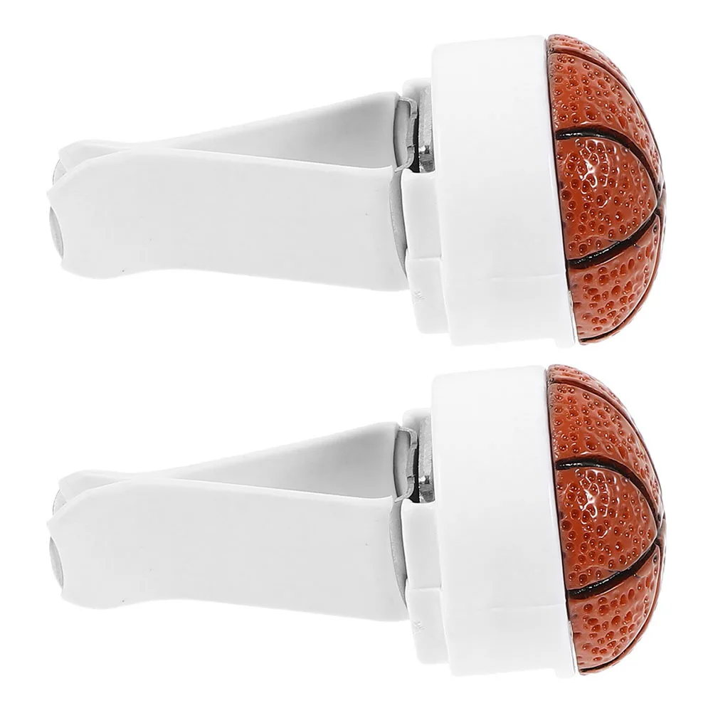 

2Pcs Basketball Shaped Car Vent Air Freshener Clips Compatible with Various Vents Aroma Accessories Car Vent Clips