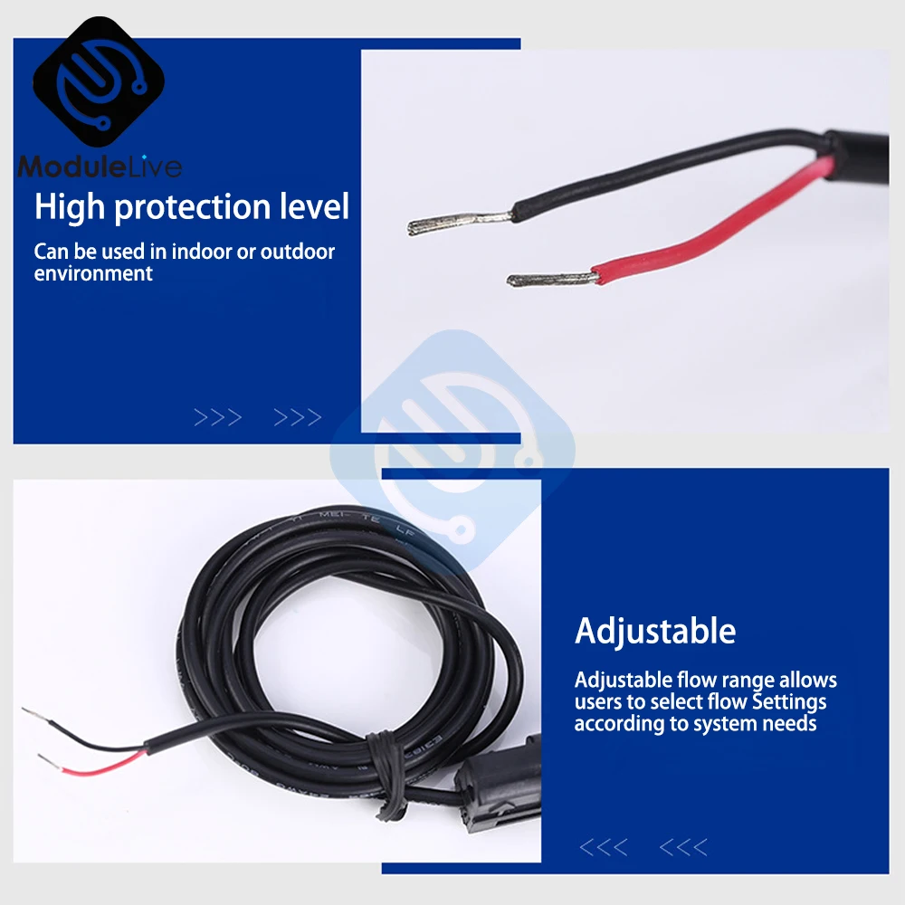 Water Paddle Flow Switch Sensor Female Thread Connecting Flow Sensor fo Heat Pump Water Heater Air Conditioner 1L/MIN Water Flow