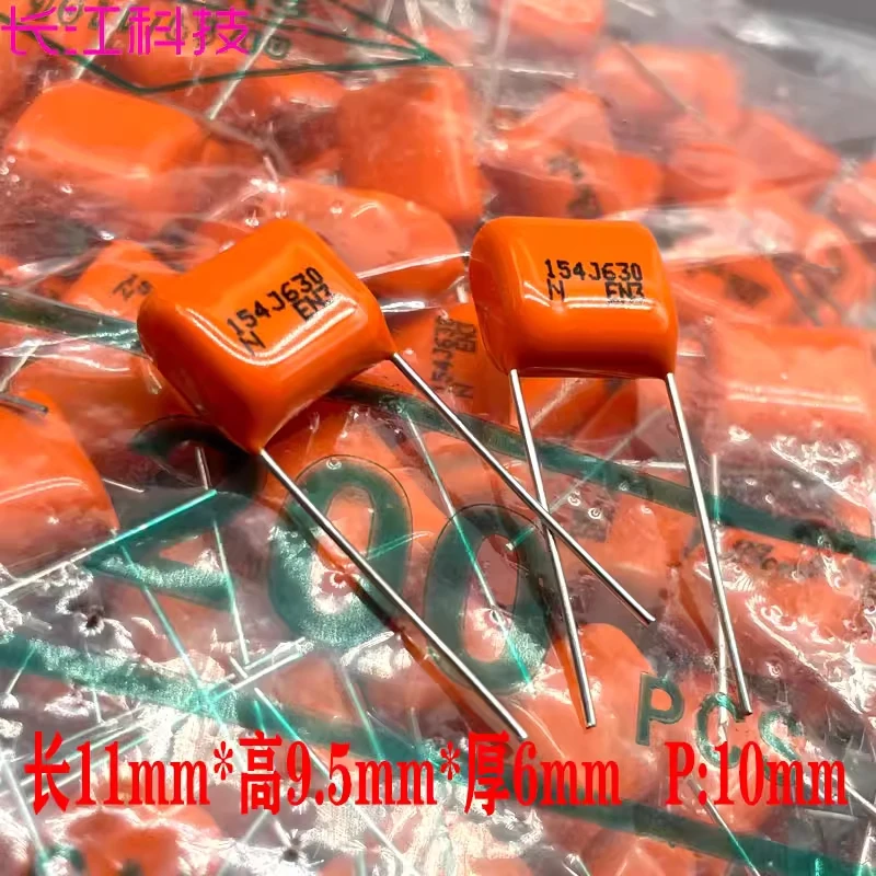 Capacitor de Filme Fino CBB NIS Nissei 0.15uf 154 150nf 630v Nissei Alta Frequência