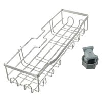 Bathroom Shelves Shampoo Tray Shower Storage Holder Pole Shelve Lifting Rod Rack  Stainless Steel Rack Bathroom Accessories