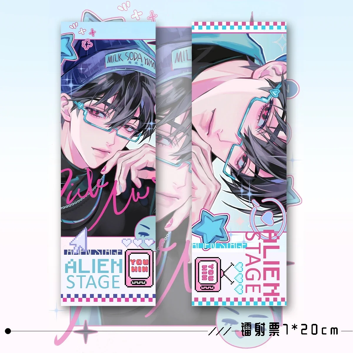 Alien Stage ivan อะนิเมะ ambitus เพื่อนร่วมงานชุดหกชิ้น: แคลอรี่น้อยลง.โปสการ์ด.พวงกุญแจ.ป้าย.เลเซอร์แสดงตั๋วรวบรวม