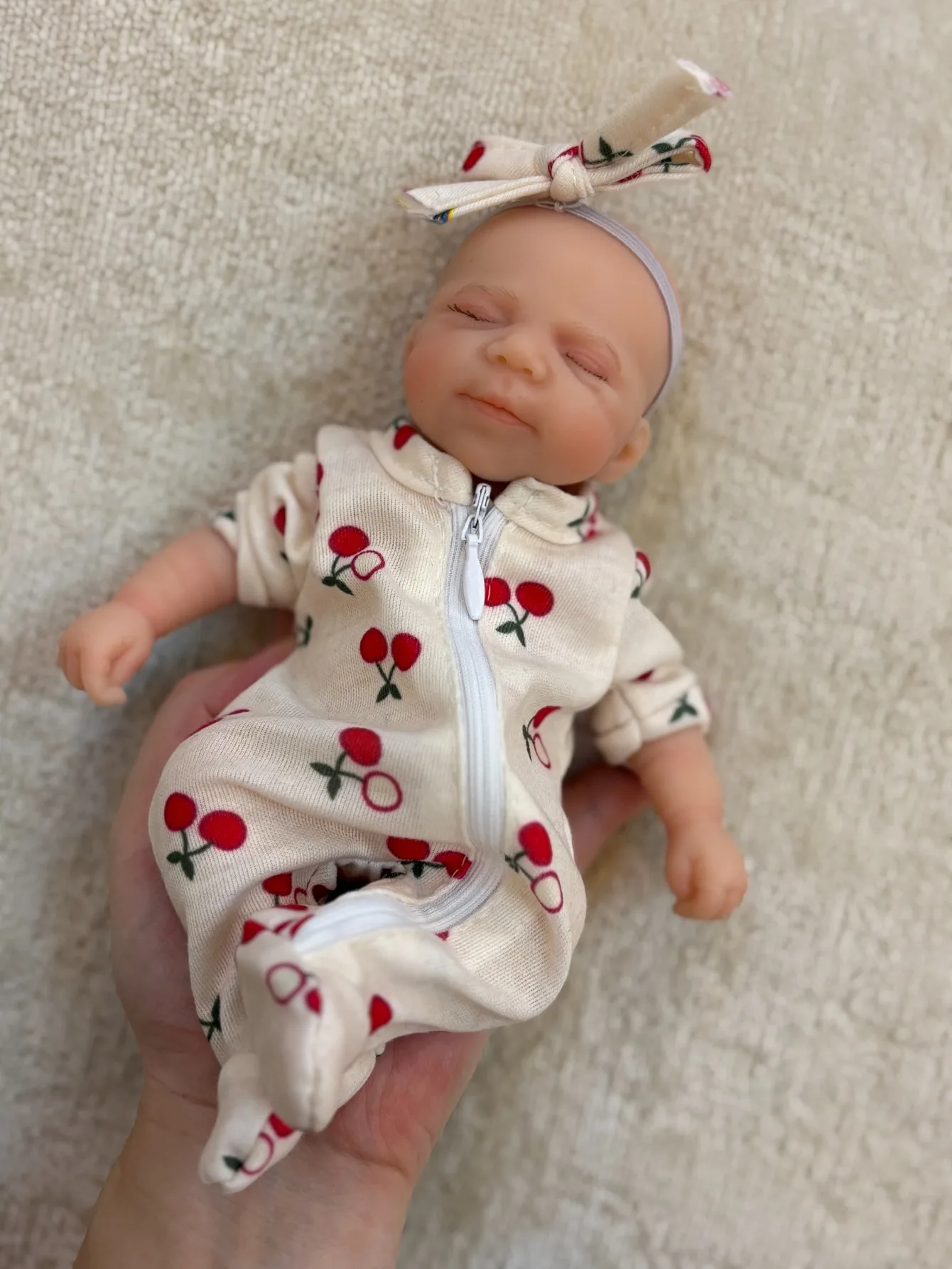 ตุ๊กตาซิลิโคนรีบอร์น Aiziwa ขนาด 8 นิ้ว 20 ซม. สัมผัสนุ่มเหมือนจริง ตุ๊กตาเด็กผู้หญิงทำมือ สำหรับเป็นของขวัญวันเกิด