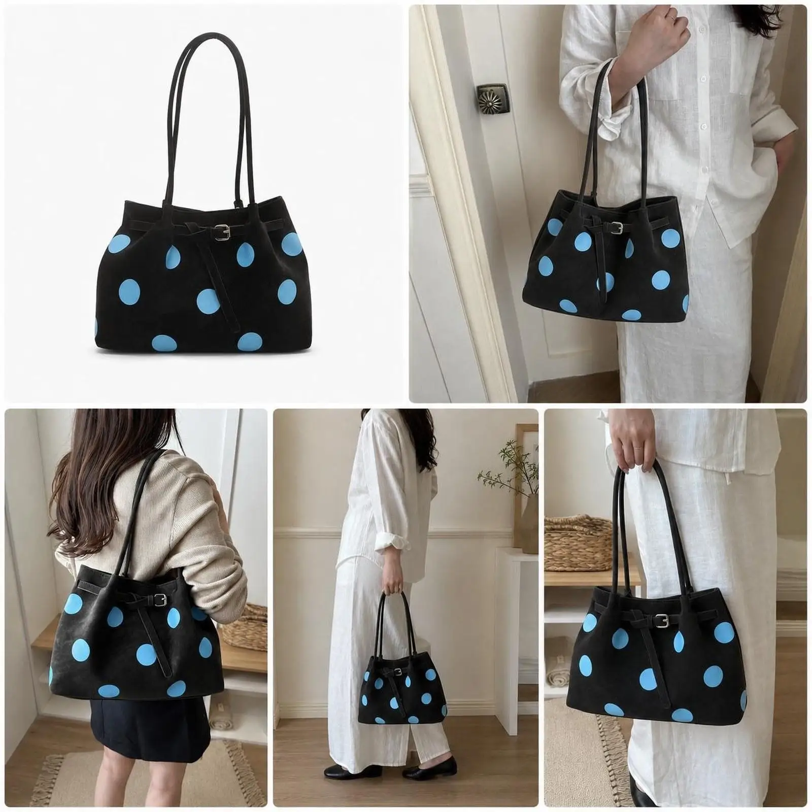 Tote Bag for Women Satchel Pouch Fashionable Trendy Travel Handbag PU Leather Purse Shoulder Bag for Street Party Work Vacation