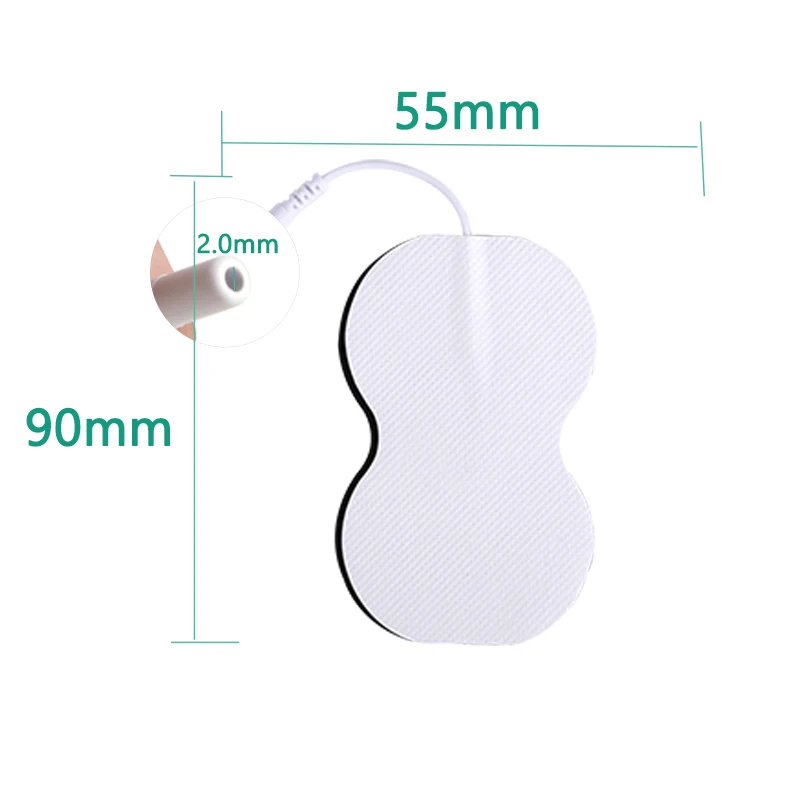 Cuscinetti di ricambio autoadesivi in tessuto Non tessuto cuscinetti per elettrodi 5.5*9cm stimolatore muscolare nervoso dimagrante per Gel macchina terapeutica
