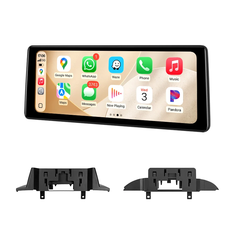 AINAVI Wireless CarPlay Android Auto für BMW 1 2 3 4 Serie F20 F21 F22 F23 F30 F31 F32 F33 F34 F35 F36 NBT 12,3 Zoll Multimedia-Player Infotainment Autoradio Auto-Audio Auto-Display Bluetooth