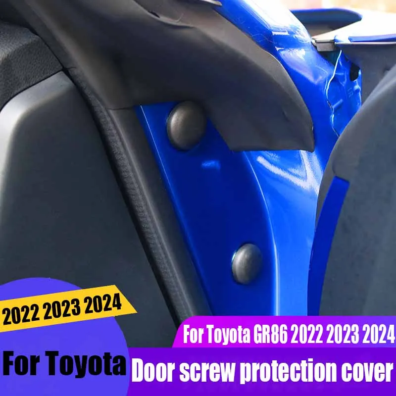 

Door screw protection cover car interior decoration accessories effective rust prevention For Toyota GR86 2022 2023 2024