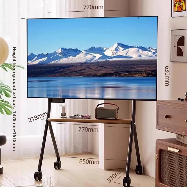 TV TV removível de 50/55/65 polegadas sem fio vertical push-pull TV de chão