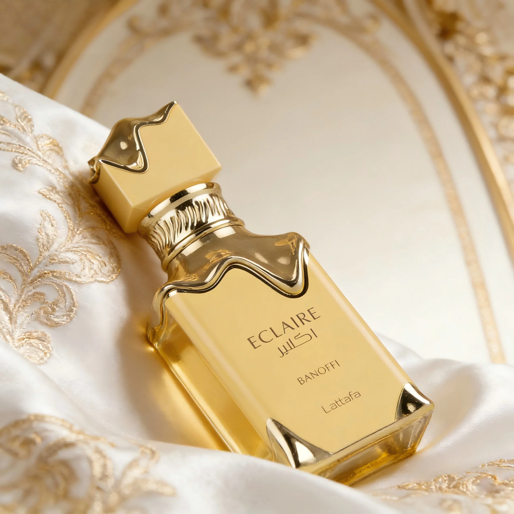 Lattafa Eclaire Banoffi – Gourmand, Sucré, Fruité, Musqué – Eau de Parfum en spray, parfum longue durée pour femmes, 3,4 oz / 100 ml