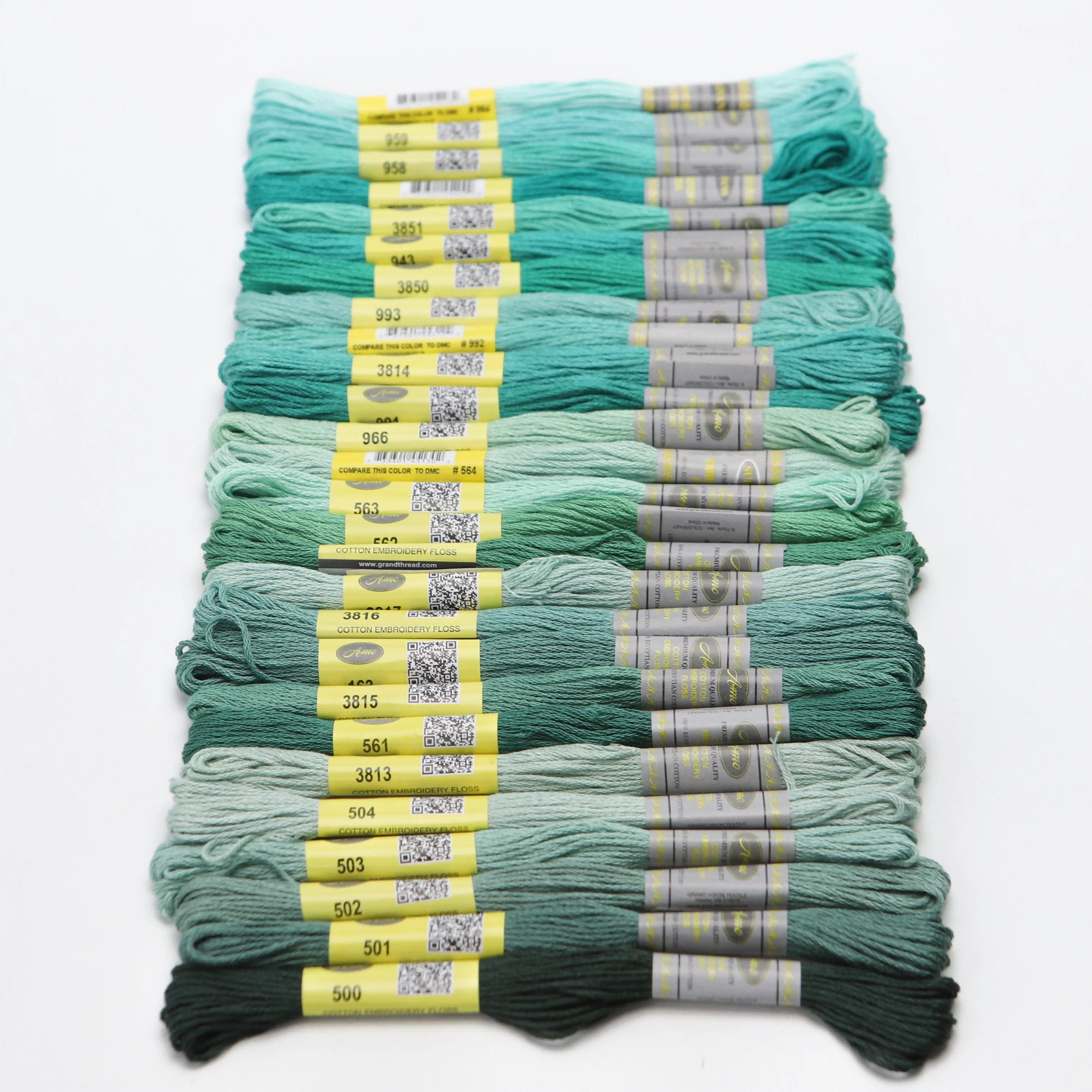خيط تطريز قطن مصري ، خيوط متقاطعة ، عمود مخطط 9Th DMC ، 12 Skeins ، 8 أمتار ، Mercerized ، 26 لونًا متاحًا