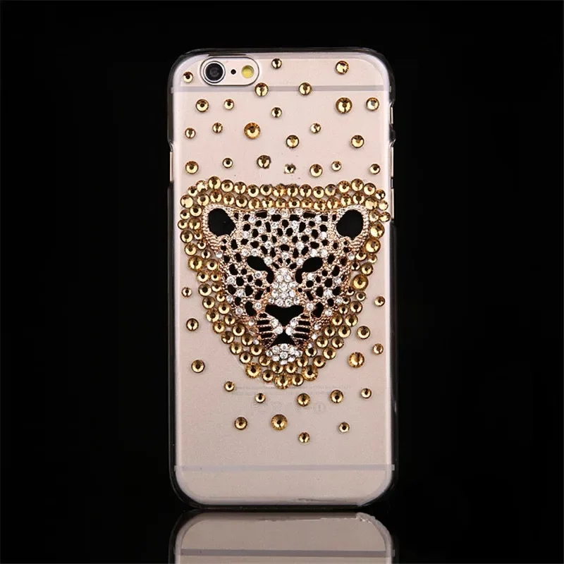 Rhinestone Leopard Head Case for Samsung Galaxy A55, A54, A32, 5G, A52, A71, 4G, A51, A72, A73, A53, Diamond Cover, Phone Case