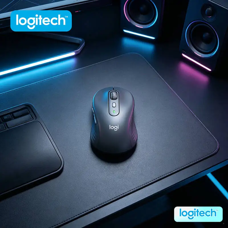 

Ergonomic M750 Wireless Mouse - Custom Shortcut Buttons, 4000 DPI Precision, Dual Connection, Office Tool
