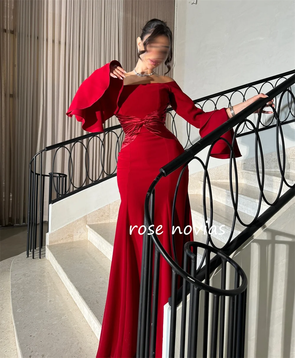 Customized Jersey Criss-Cross Pleat Off-the-shoulder A-line Long Dresses Bespoke Occasion Elegant Simple Sizes Available