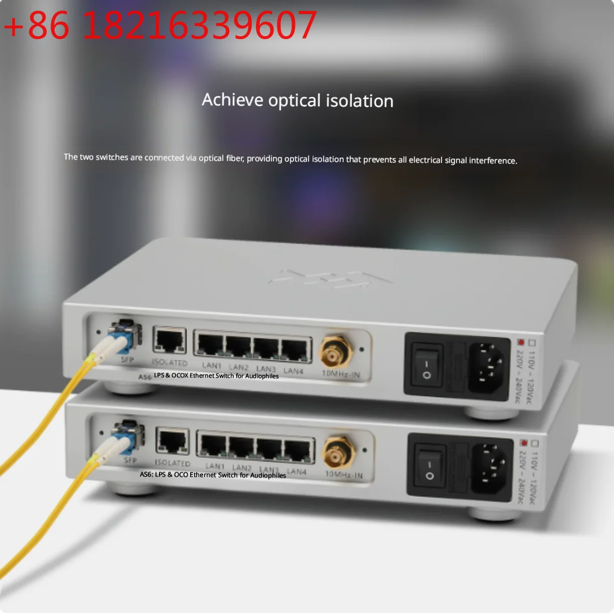 YAO LHY AS6 Audio HIFI Fever Switch LPS Linear Power Supply OCXO Constant Temperature Crystal Oscillator