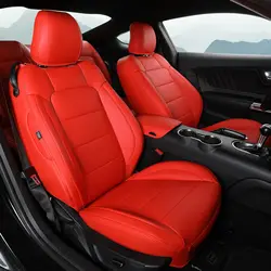 Custom Special Car Seat Cover For Ford Mustang Coupe Hardtop 2015 To 2024 leather Car Seat Protective Cover Auto Accessories
