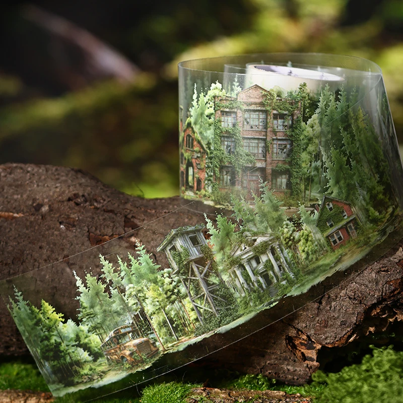 

Mr. Paper 2 rolls Adventure Travel Theme Scenery Tape Handbook Material Collage DIY Photo Frame Photo Album Diary Notebook Card