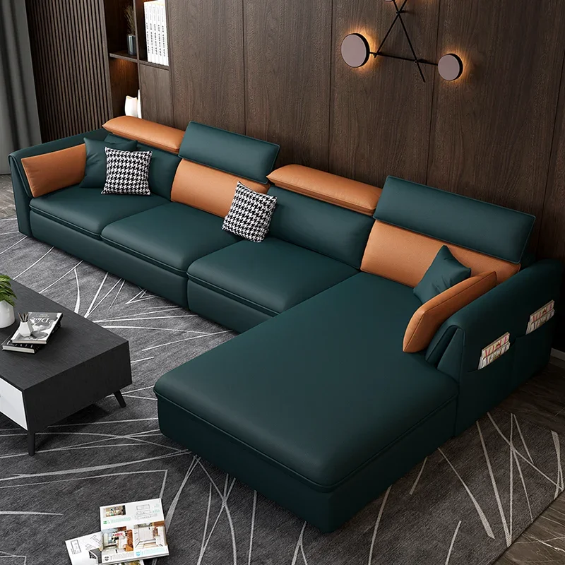 

Sectional Living Room Sofas Luxury European Modern Modular Sofa Puff Comfortable Sofas Modernos Para Sala Home Furniture