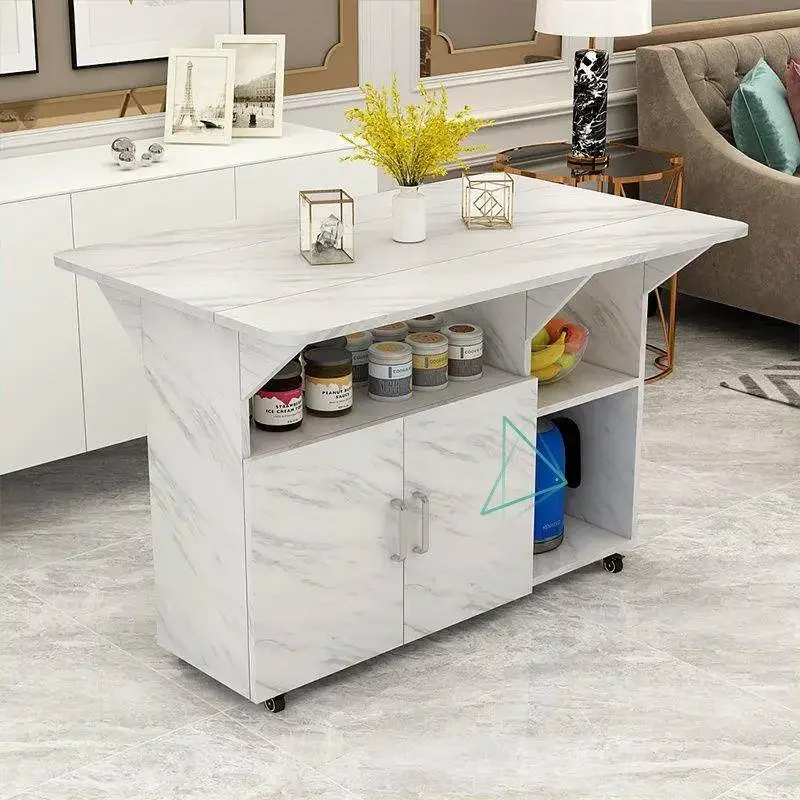 TAO  Kitchen dining table Open kitchen island  Movable cooking table Side