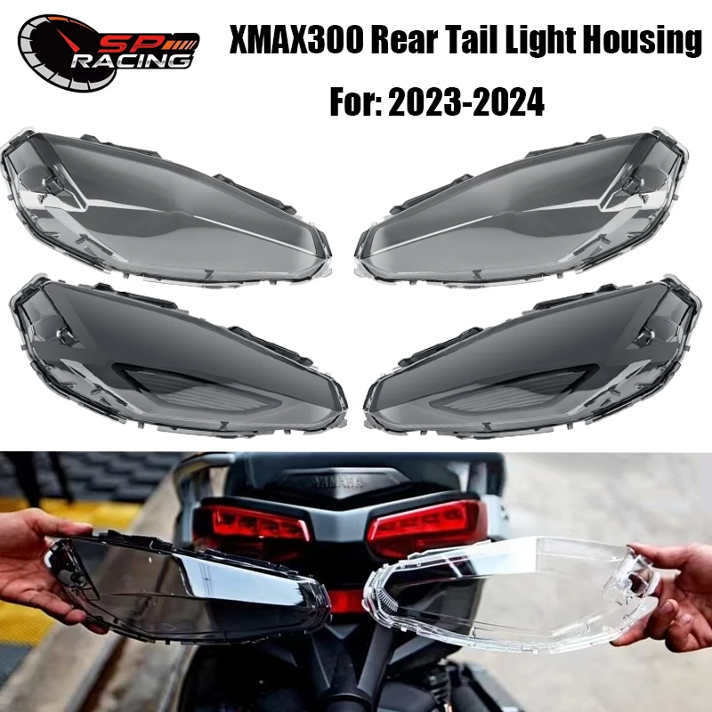 

For Yamaha XMAX 300 Tail Light Protector Shield XMAX 250 Rear Tail Lamp Cover Shell 2023 2024 XMAX Motorcycle Accessories