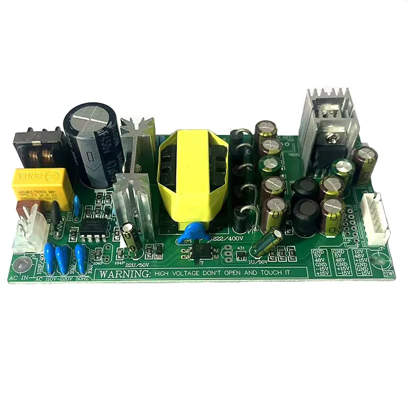 AC110-220V 45W mixer universal switching power supply board, output voltage: +5V, +12V, -15V, +15V, +48V