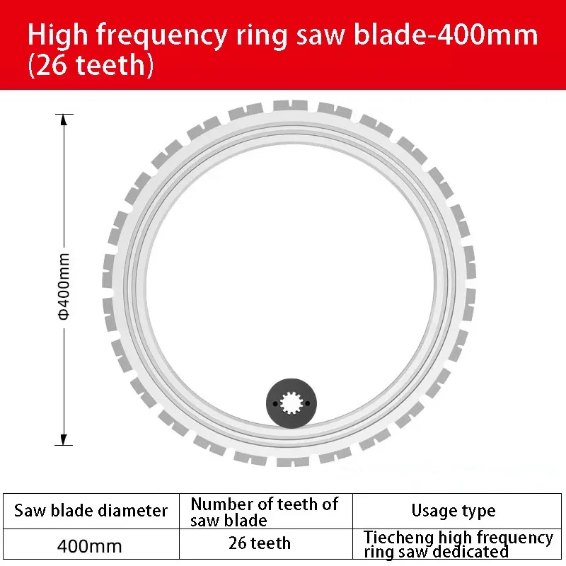 

High Frequency Ring Saw Blade 400mm/500mm New Concrete Wall Cutting Machine Saw Blade Door And Window Cutting Saw Blade
