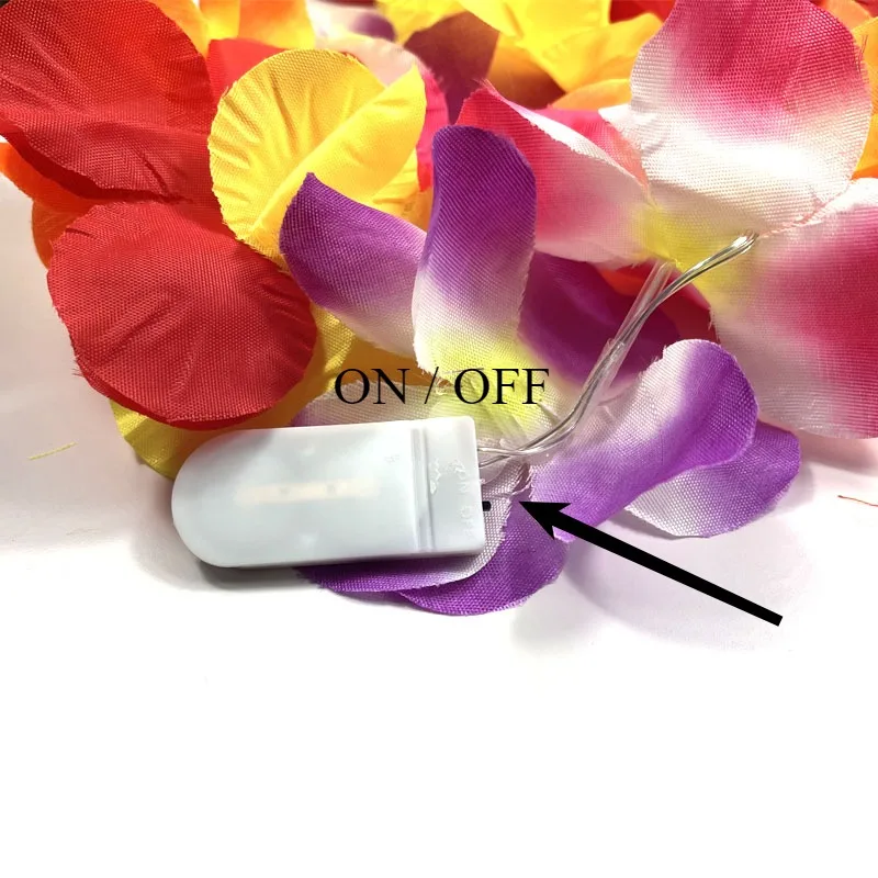 1pcs Women Girl Hawaii Light Up Flower Lei Necklace Hula Garland Wreath Wedding Hawaiian Costume Tropical Luau Glow Party