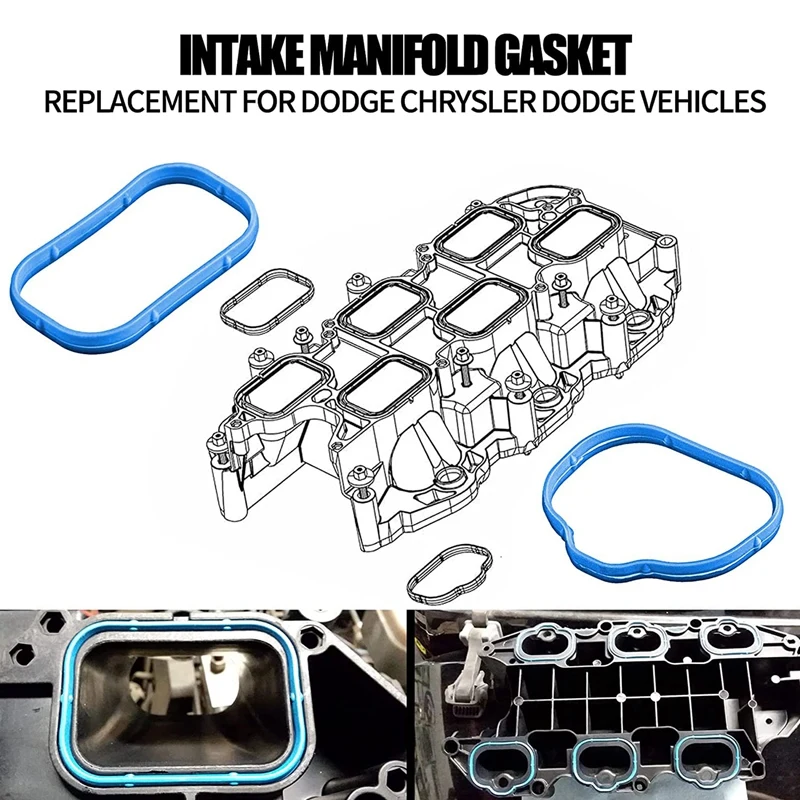 Intake Manifold Gasket Set Plenum Gasket For Chrysler Dodge Jeep Ram 3.6L 2011-2019 5184331AC 5184562AC