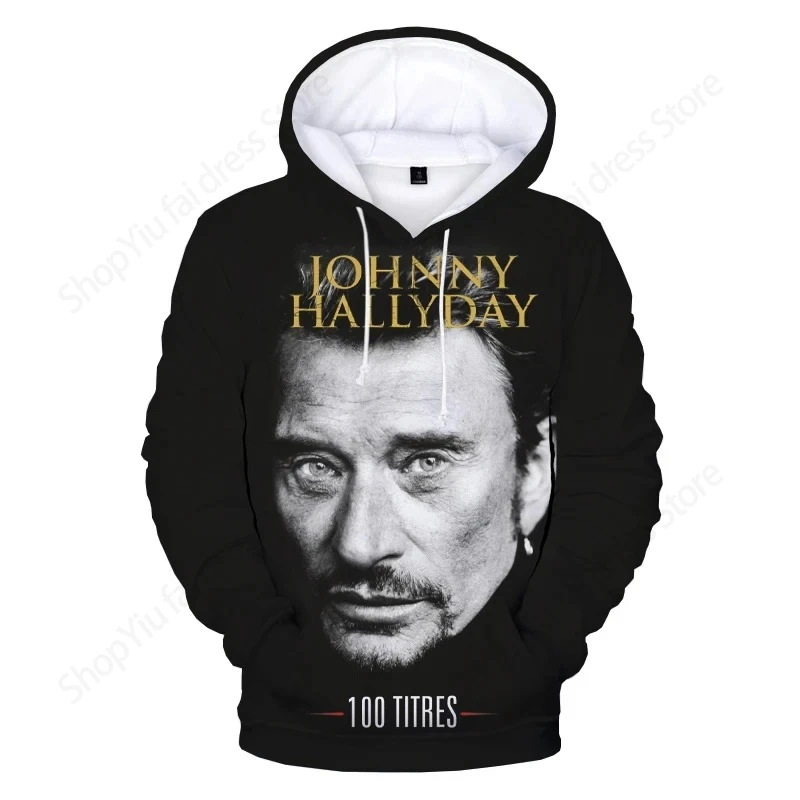 Popular Singer Johnny Hallyday 3d Print Hoodie Men Fashion Hoodies Sweatshirt Boy Coats Women Sweats Men Hoodie Rock Clothes New