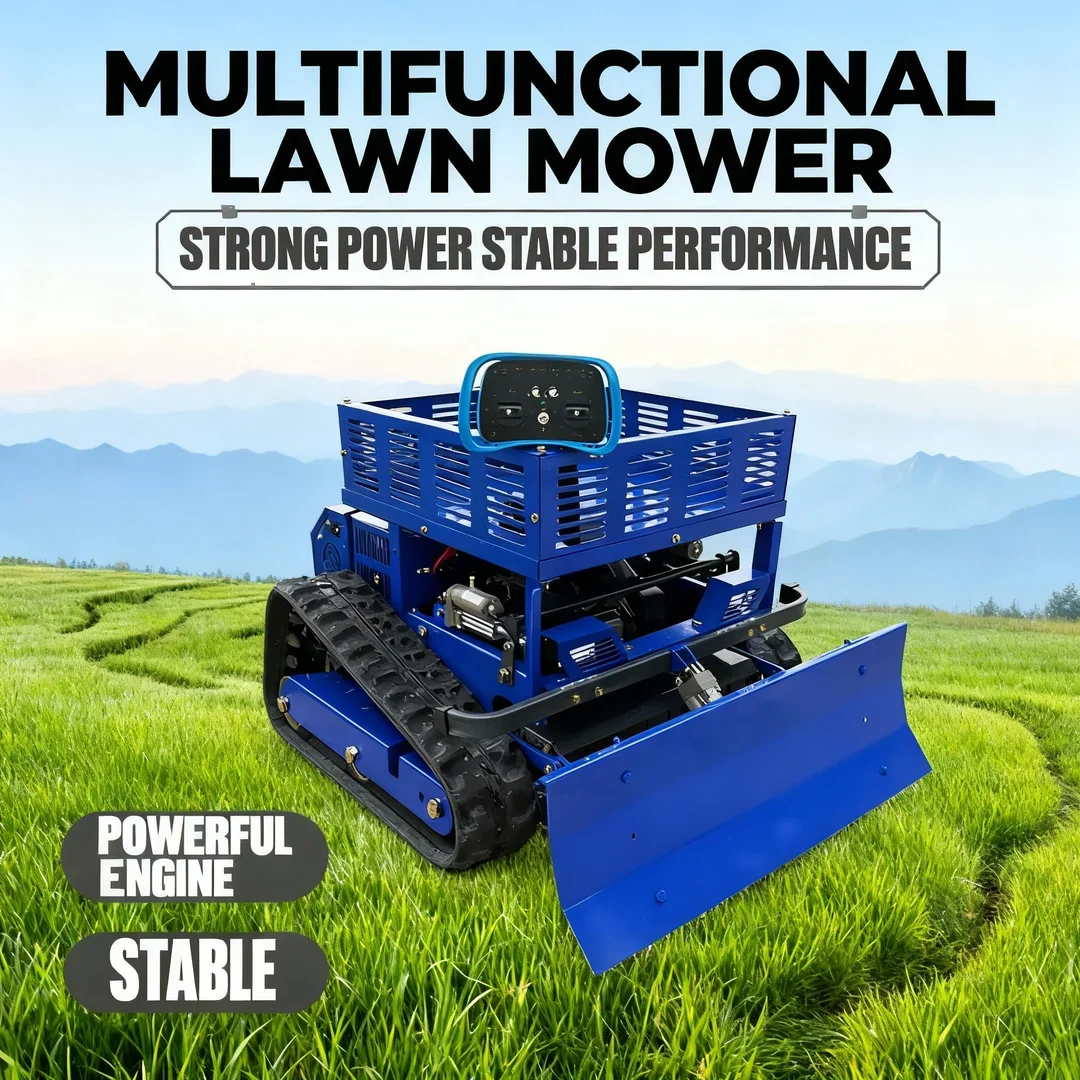 Customized Self-Propelled Zero-Turn Lawn Mower - All-Terrain Remote Control Robot with Storage Rack & Discounts
