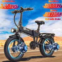 H20PRO E-bike 2000W Dual Motor 48V23AH Battery Hydraulic Brake Folding Electric Bicycle 20-Inch Fat Tire Off-road Electric Bike