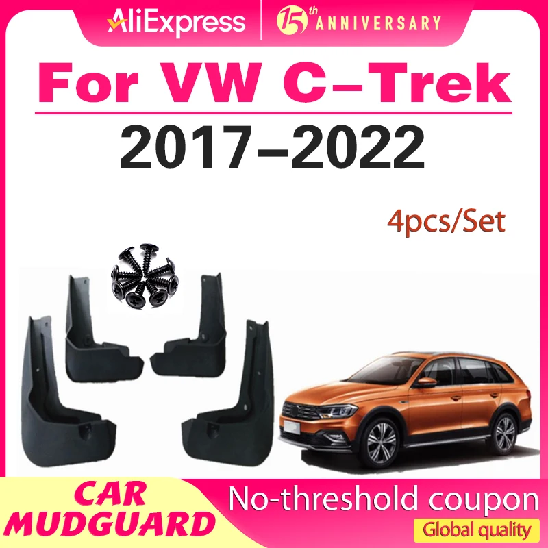 

For Volkswagen VW C-Trek 2017 2018 2019 2020 2021 2022 Fender Mudflaps Splash Guards Mudguards Mud Flaps car Accessories