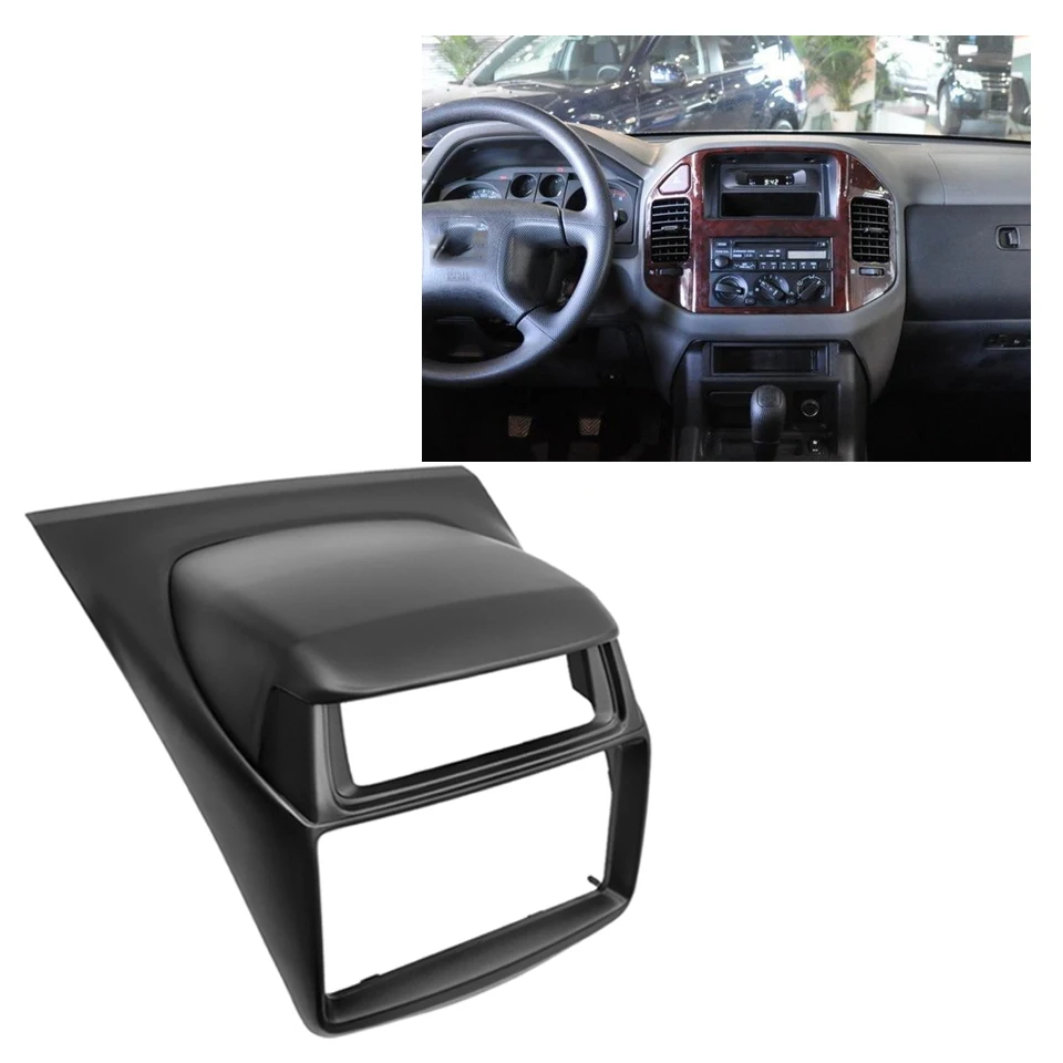 Fascia Fit For Mitsubishi Pajero Sport For Triton L200 2 Din Radio Frame Mounting Panel Dash Installation Bezel Trim Kit