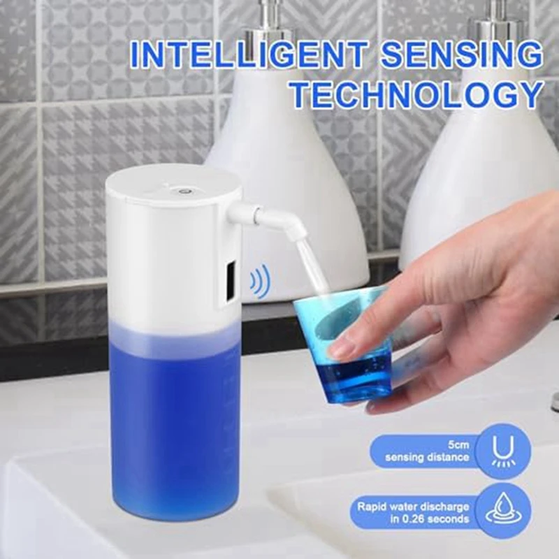 Automatic Induction Mouthwash Dispenser, Mouthwash Dispenser For Children And Adults Rechargeable For Home Office