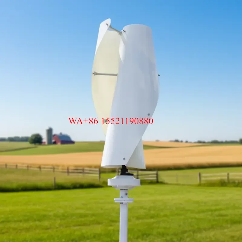 WMWMNU for Ventilator Spiral 5kw Wind Turbine Vertical Axis Small Wind Turbine Generator